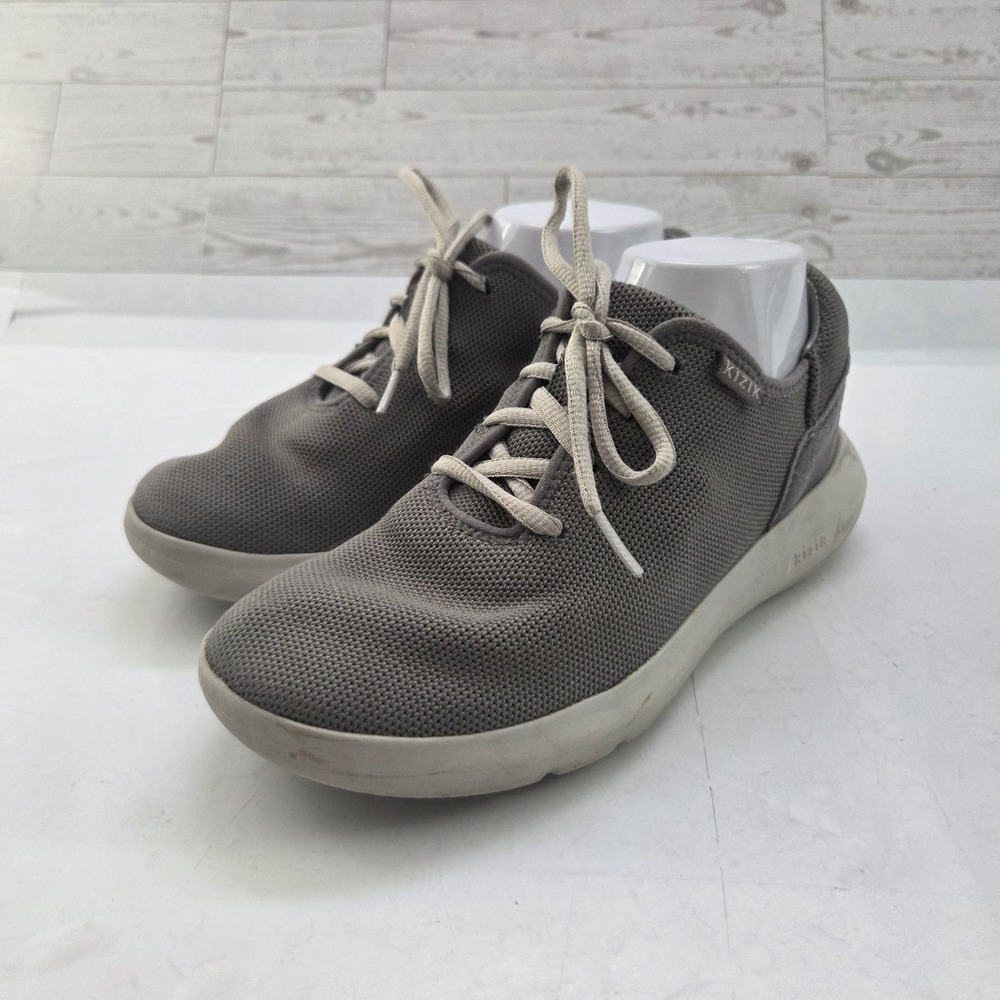 Kizik Madrid Hands-Free Sneakers Womens 7.5 Gray Mesh Athleisure Sporty Chic
